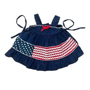Baby girl Fourth of July dress tagged 9 months runs large